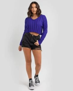 Emily Knit Jumper -Mooloola Apparel Store 20336310 02 BK XL