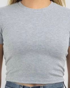 Basic Rib Baby Tee -Mooloola Apparel Store 20339939 12 RT XL