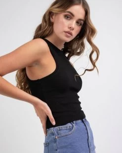 Basic Rib Tank Top -Mooloola Apparel Store 20347064 05 BK XL
