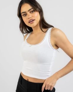 Ivy Lace Tank Top -Mooloola Apparel Store 20347070 01 BK XL