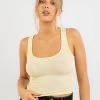 Basic Scoop Neck Rib Tank Top