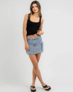 Basic Scoop Neck Rib Tank Top -Mooloola Apparel Store 20355231 04 TP XL