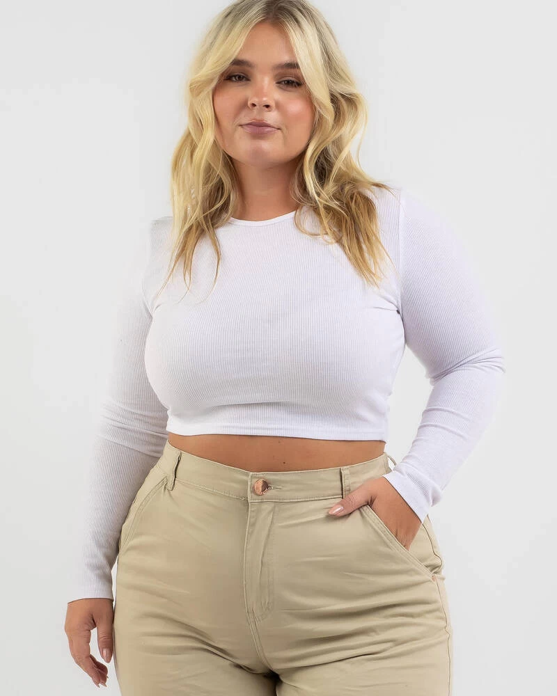 Basic Rib Long Sleeve Top 4 Basic Rib Long Sleeve Top - Image 2