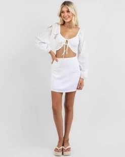 Ella Broderie Top 7 Ella Broderie Top -Mooloola Apparel Store 20355644 01 BK XL