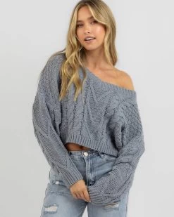 Harvey V Neck Cable Knit Jumper