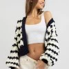 Top Of The Class Stripe Knit Cardigan -Mooloola Apparel Store 20356959 01 FT XL
