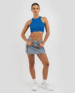 Basic Seamfree High Neck Tank Top -Mooloola Apparel Store 20358071 03 BK XL