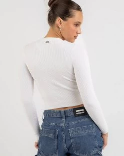 Basic Crew Neck Knit Top -Mooloola Apparel Store 20359108 02 LT XL