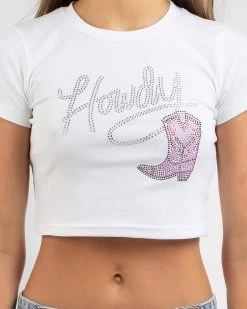 Howdy Girl Baby Tee -Mooloola Apparel Store 20359392 01 RT XL