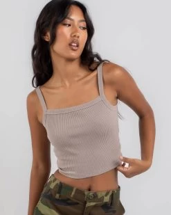 Basic Square Neck Baby Tank Top -Mooloola Apparel Store 20360363 08 BK XL