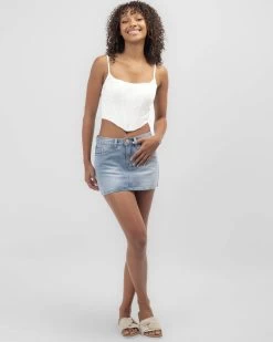 Dixie Broderie Corset Top -Mooloola Apparel Store 20364329 02 BK XL