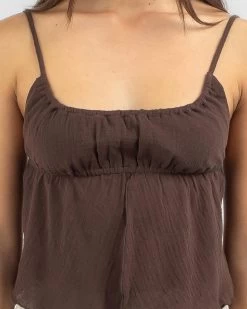Hillary Split Cami Top -Mooloola Apparel Store 20364339 03 RT XL