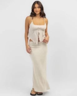 Hillary Split Cami Top -Mooloola Apparel Store 20364339 05 BK XL