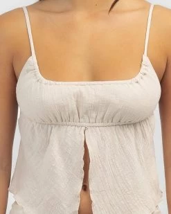Hillary Split Cami Top -Mooloola Apparel Store 20364339 05 RT XL