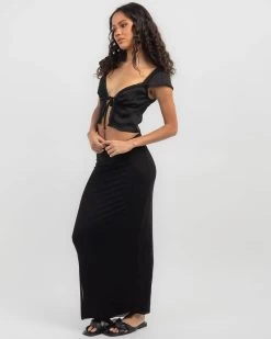 Bec Tie Up Cami Top 7 Bec Tie Up Cami Top -Mooloola Apparel Store 20365451 03 BK XL