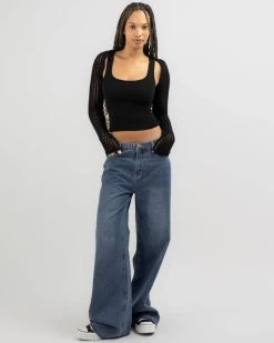 Spring Fling Crochet Bolero -Mooloola Apparel Store 20365591 02 BK XL