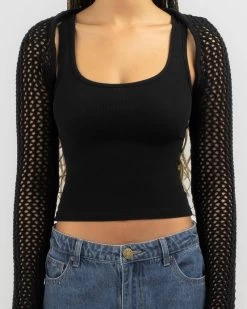 Spring Fling Crochet Bolero -Mooloola Apparel Store 20365591 02 RT XL