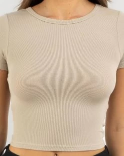 Basic Fine Rib Tee -Mooloola Apparel Store 20365700 01 RT XL