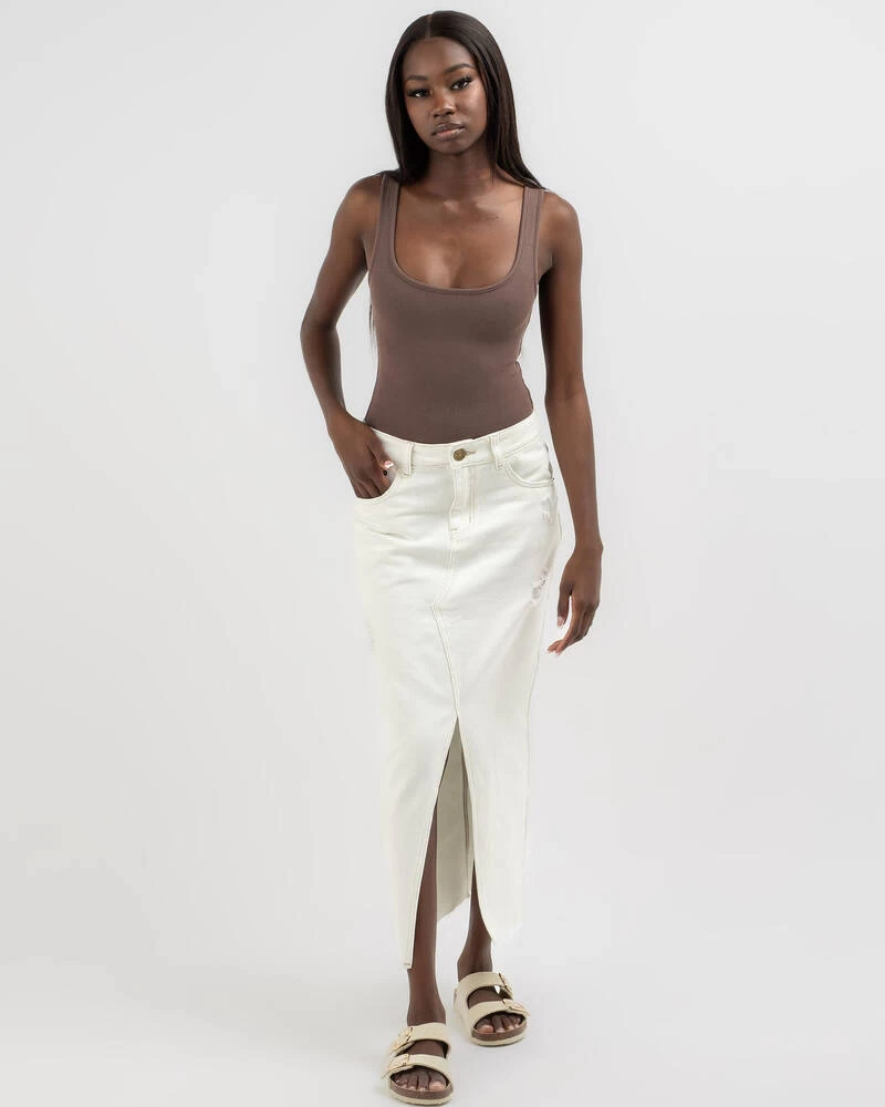 Basic Scoop Fine Rib Bodysuit 4 Basic Scoop Fine Rib Bodysuit - Image 2