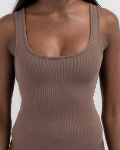 Basic Scoop Fine Rib Bodysuit 9 Basic Scoop Fine Rib Bodysuit -Mooloola Apparel Store 20366554 02 RT XL