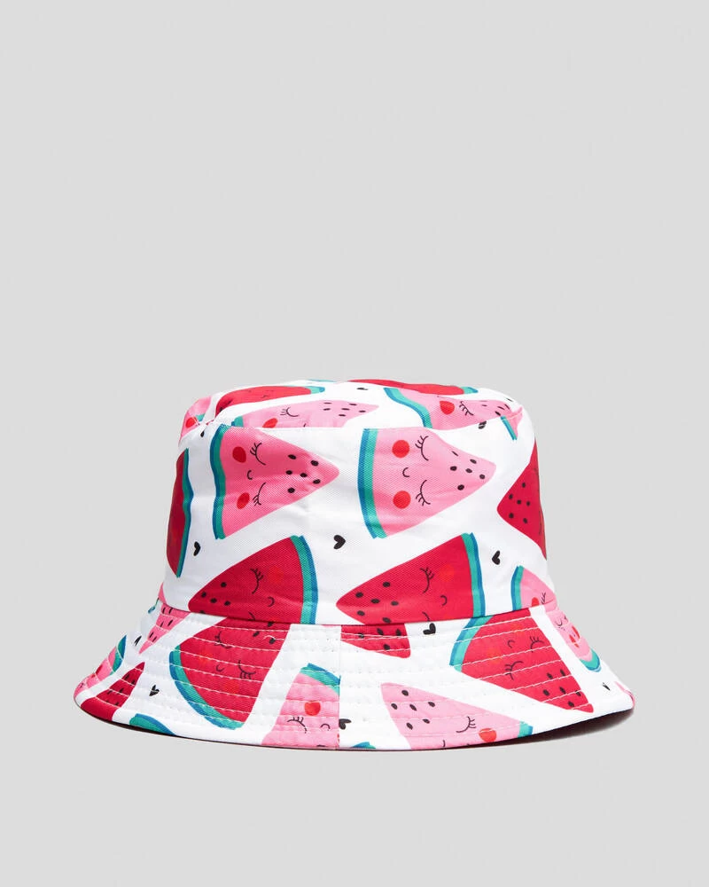 Toddlers' Watermelon Reversible Bucket Hat 3 Toddlers' Watermelon Reversible Bucket Hat