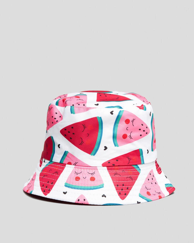 Toddlers' Watermelon Reversible Bucket Hat 5 Toddlers' Watermelon Reversible Bucket Hat - Image 3