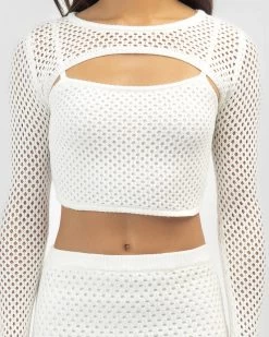 Taylah Long Sleeve Crochet Shrug -Mooloola Apparel Store 20367976 01 RT XL